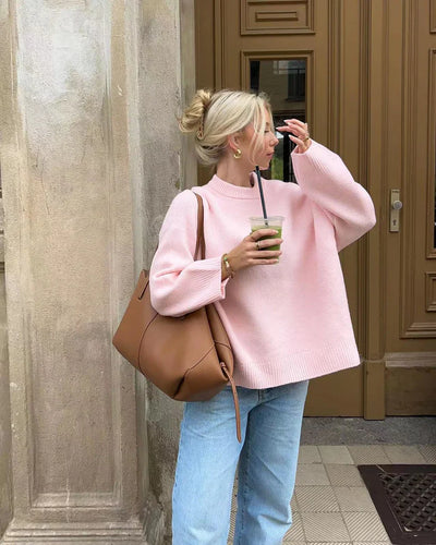 Joanna | Oversized Pink sweater